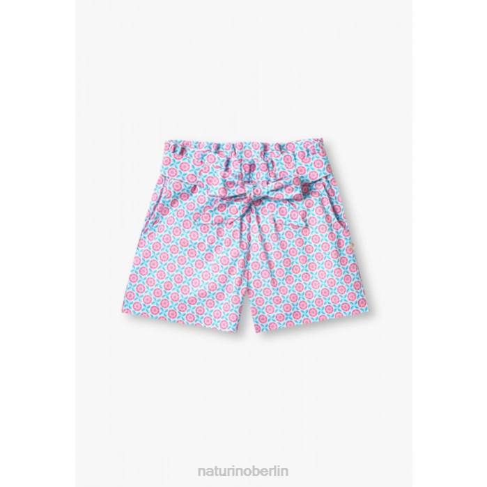de Naturino Kinder Seki Bermudashorts mit Schleife himmelblau/rosa 822X612