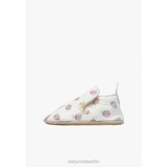de Naturino Baby plumard Krippenschuhe mit Marienkäfer-Aufdruck Creme 822X6