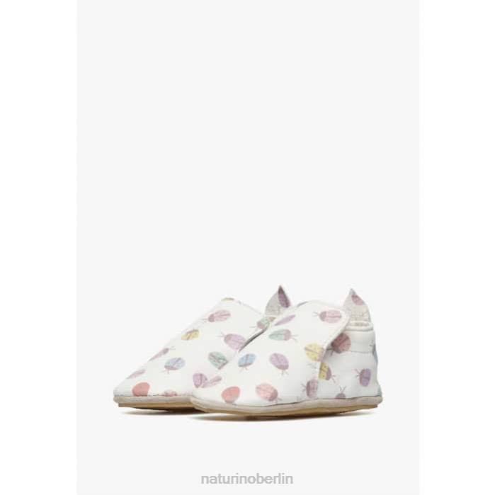 de Naturino Baby plumard Krippenschuhe mit Marienkäfer-Aufdruck Creme 822X6