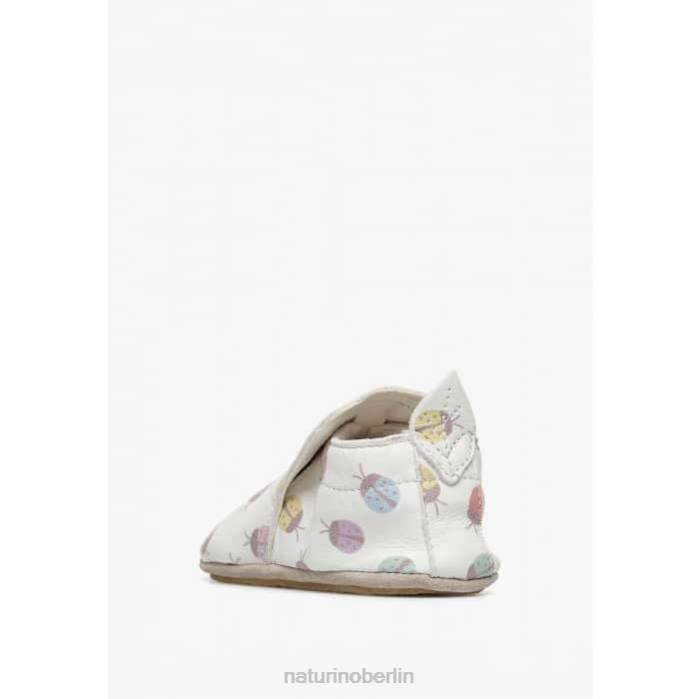 de Naturino Baby plumard Krippenschuhe mit Marienkäfer-Aufdruck Creme 822X6