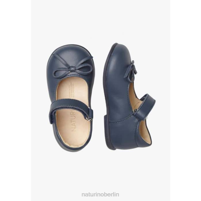 de Naturino Kinder Ballett Ballerinas aus Leder mit Schleife Blau 822X313