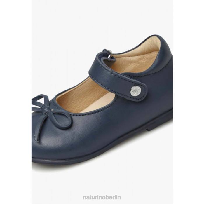 de Naturino Kinder Ballett Ballerinas aus Leder mit Schleife Blau 822X313