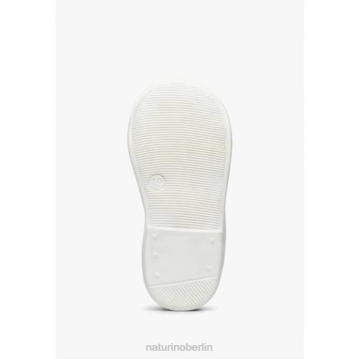 de Naturino Kinder Ballett Ballerinas aus Leder mit Schleife Silber 822X311