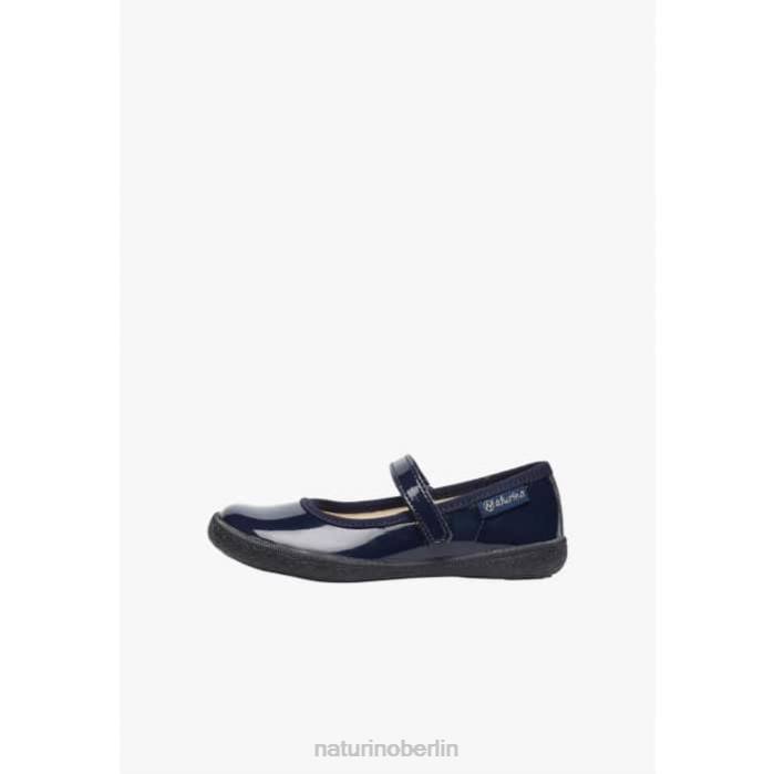 de Naturino Kinder pavia Riemchenballerinas aus Lackleder Blau 822X539