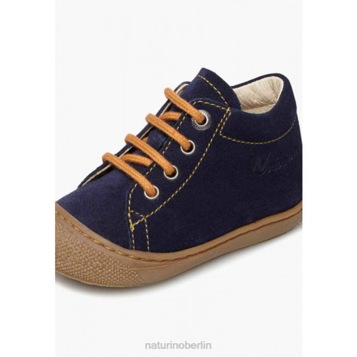 de Naturino Kinder Kokon Erste-Schritte-Schuhe aus Wildleder Marine-Kürbis 822X257
