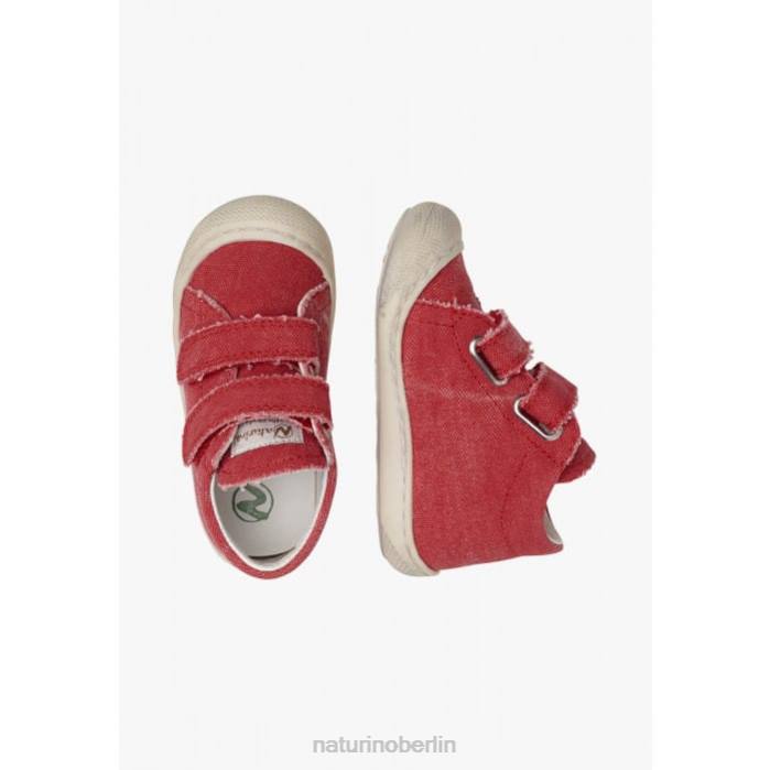 de Naturino Kinder Kokon Canvas-Schuhe für die ersten Schritte Rot 822X206
