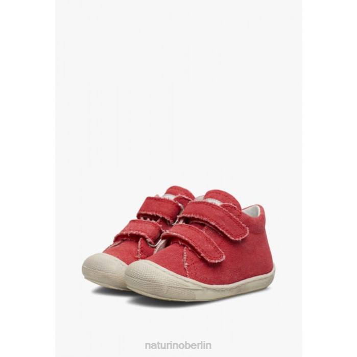 de Naturino Kinder Kokon Canvas-Schuhe für die ersten Schritte Rot 822X206