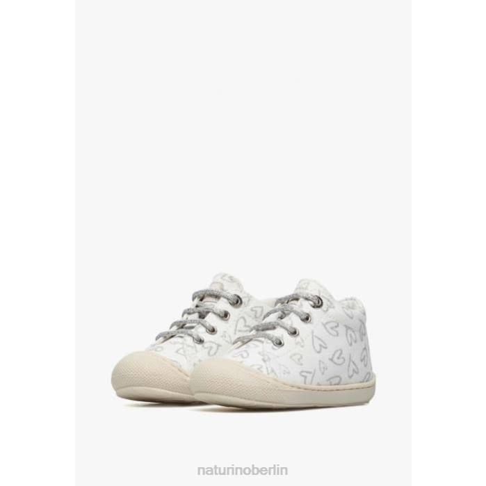 de Naturino Kinder Kokon Canvas-Schuhe für die ersten Schritte Weiss 822X146