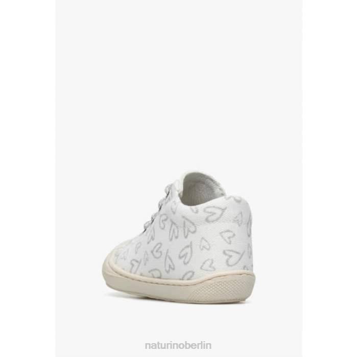 de Naturino Kinder Kokon Canvas-Schuhe für die ersten Schritte Weiss 822X146