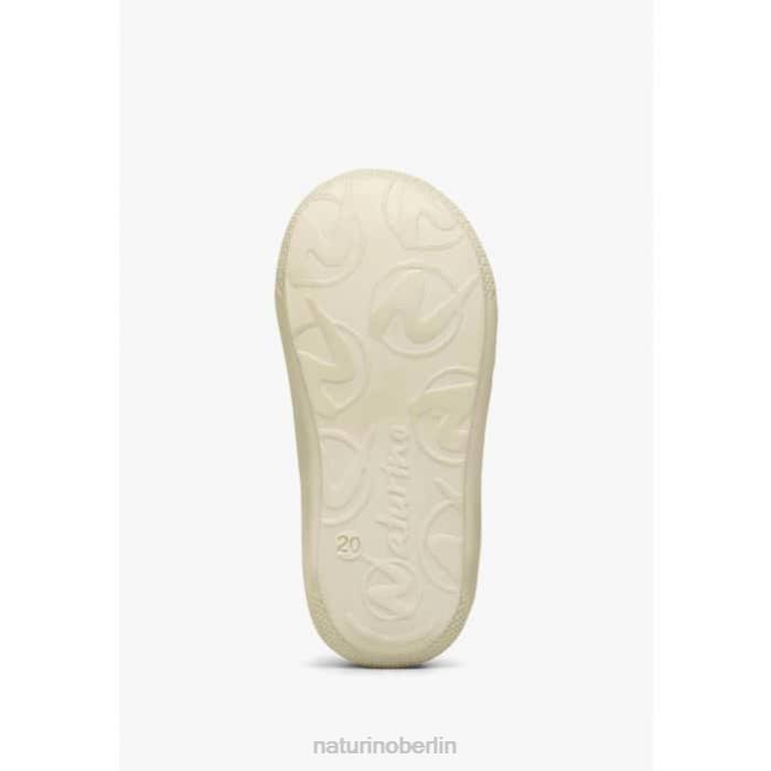 de Naturino Kinder Kokon Erste-Schritt-Schuhe aus Lackleder und Wildleder Platin 822X75