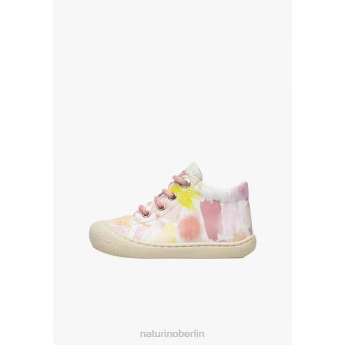 de Naturino Kinder Kokon Erste-Schritte-Schuhe aus Leder weiß-rosa 822X173