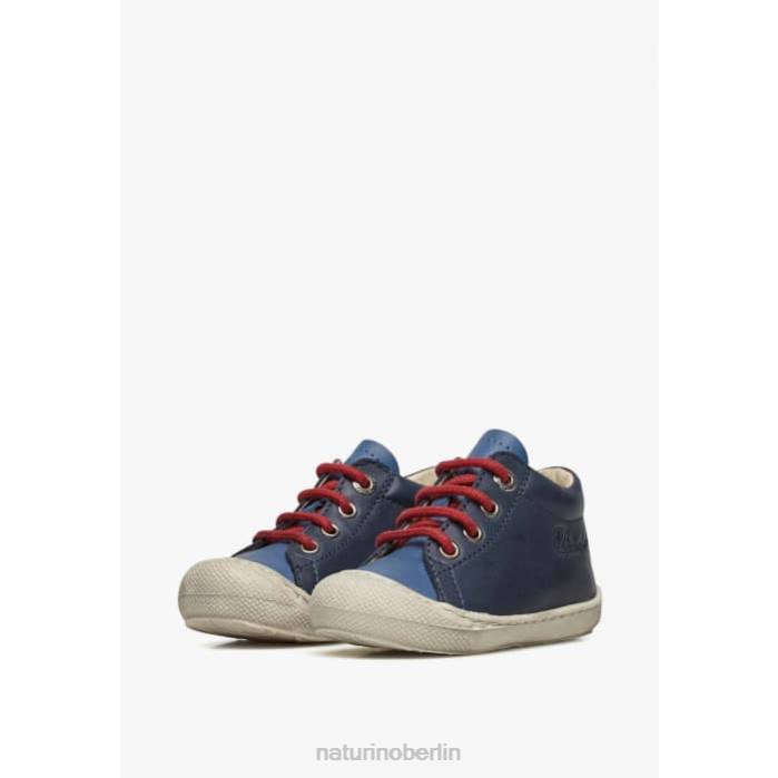 de Naturino Kinder Kokon Erste-Schritte-Schuhe aus Nappaleder marineblau-hellblau 822X178