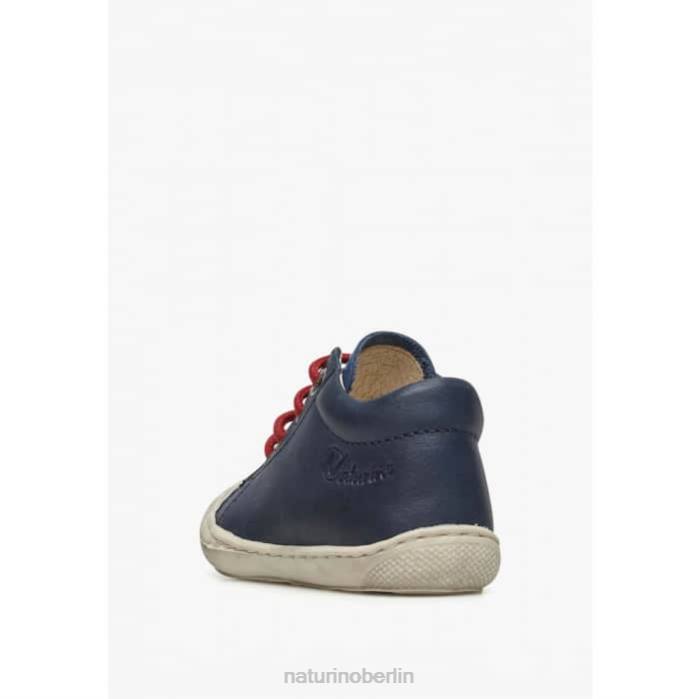 de Naturino Kinder Kokon Erste-Schritte-Schuhe aus Nappaleder marineblau-hellblau 822X178