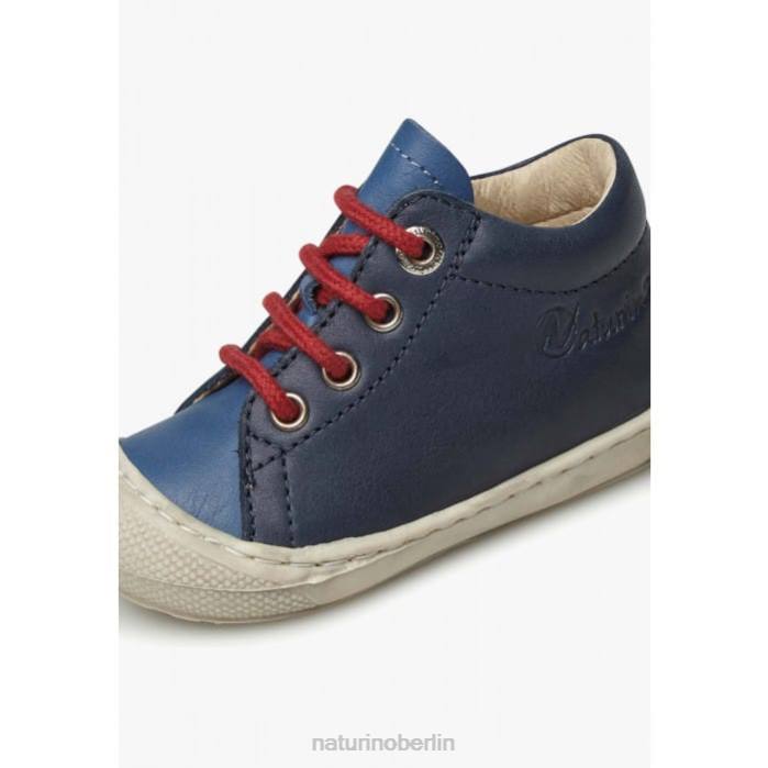 de Naturino Kinder Kokon Erste-Schritte-Schuhe aus Nappaleder marineblau-hellblau 822X178