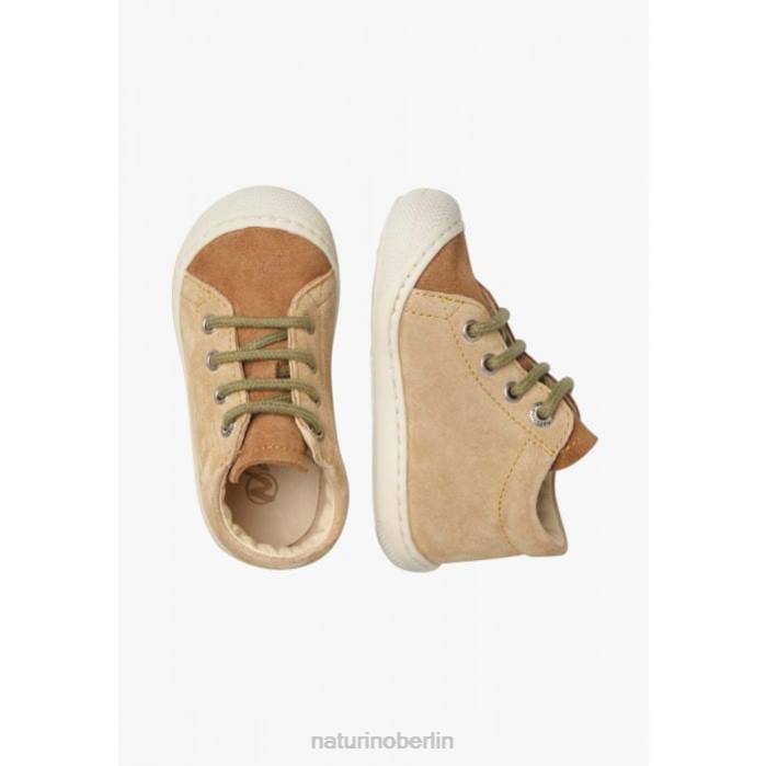 de Naturino Kinder Kokon Erste-Schritte-Schuhe aus Wildleder beige-braun 822X62
