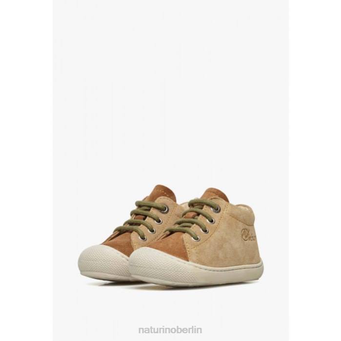 de Naturino Kinder Kokon Erste-Schritte-Schuhe aus Wildleder beige-braun 822X62