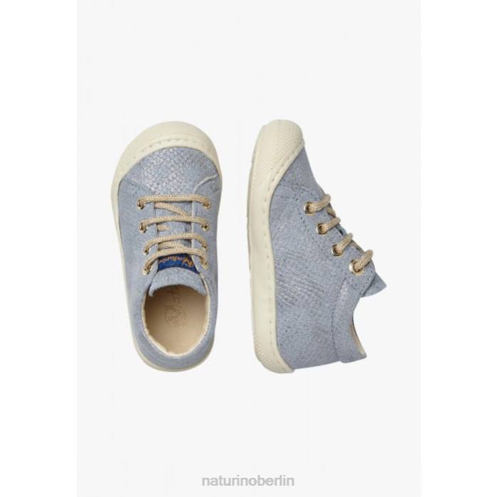 de Naturino Kinder Kokon Erste-Schritte-Schuhe aus Wildleder hellblau 822X163