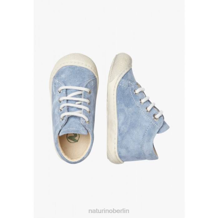 de Naturino Kinder Kokon Erste-Schritte-Schuhe aus Wildleder hellblau 822X212