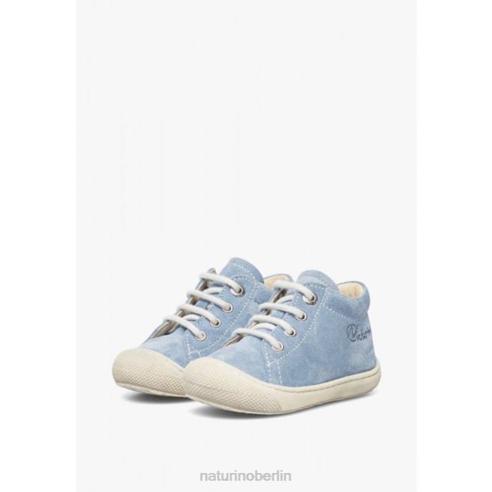 de Naturino Kinder Kokon Erste-Schritte-Schuhe aus Wildleder hellblau 822X212