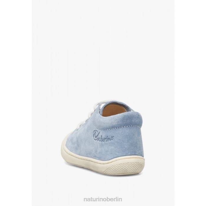 de Naturino Kinder Kokon Erste-Schritte-Schuhe aus Wildleder hellblau 822X212
