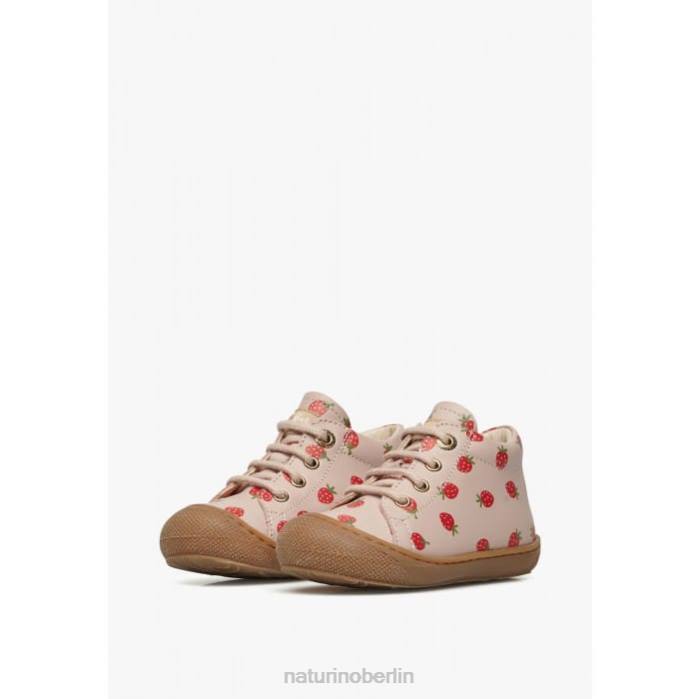 de Naturino Kinder Kokon Erste-Schritte-Schuhe aus bedrucktem Nappaleder Puderrosa 822X60