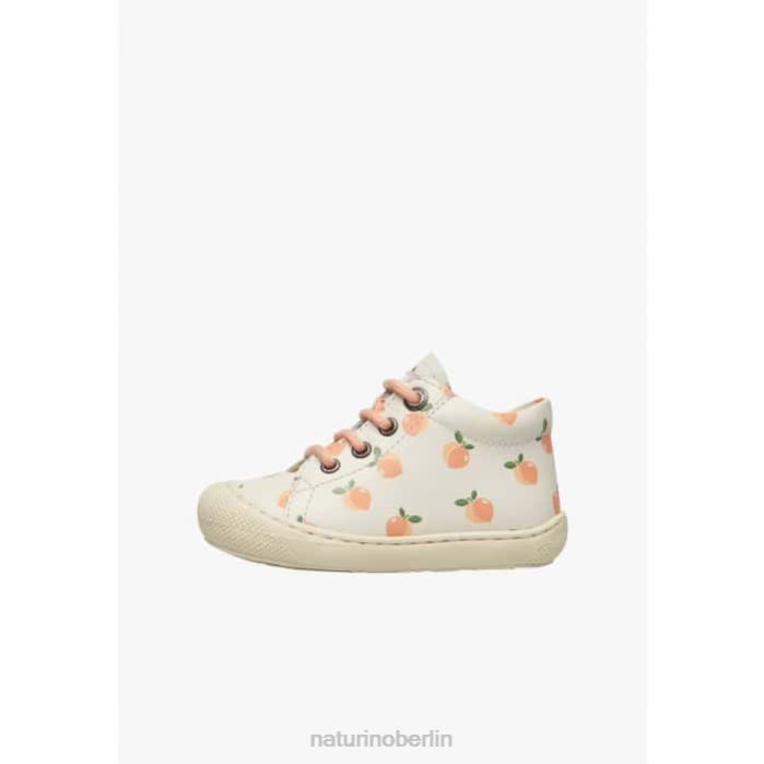 de Naturino Kinder Kokon Kleinkinderstiefeletten aus Leder mit Aprikosen-Print Creme 822X110