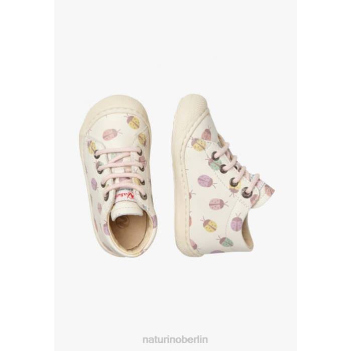 de Naturino Kinder Kokon Kleinkinderstiefeletten aus Leder mit Marienkäfermuster Creme 822X104
