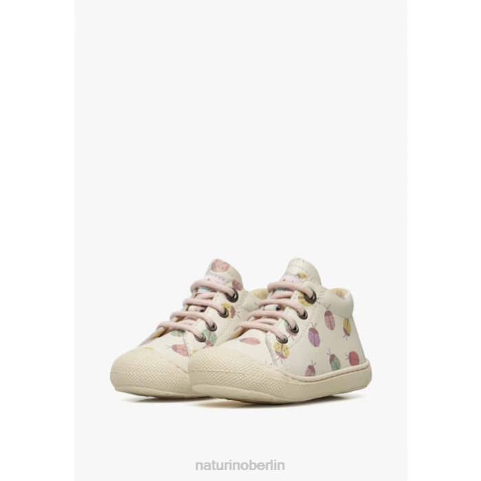 de Naturino Kinder Kokon Kleinkinderstiefeletten aus Leder mit Marienkäfermuster Creme 822X104