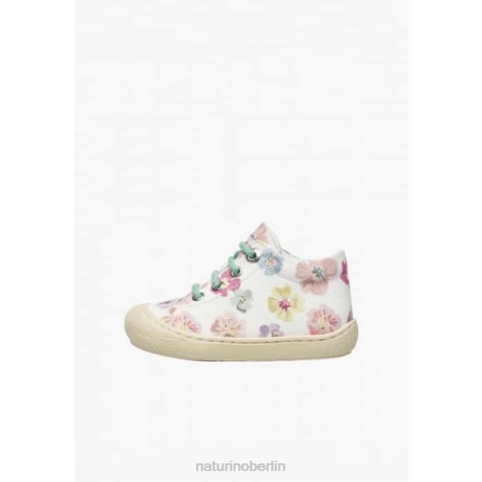 de Naturino Kinder Kokon Lauflernschuhe aus Canvas mit Blumendruck Weiss 822X157