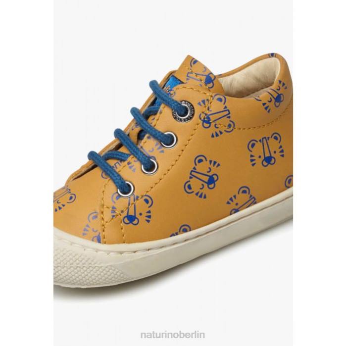 de Naturino Kinder Kokon Lederschuhe für Kleinkinder mit Tigerprint Kürbis 822X99
