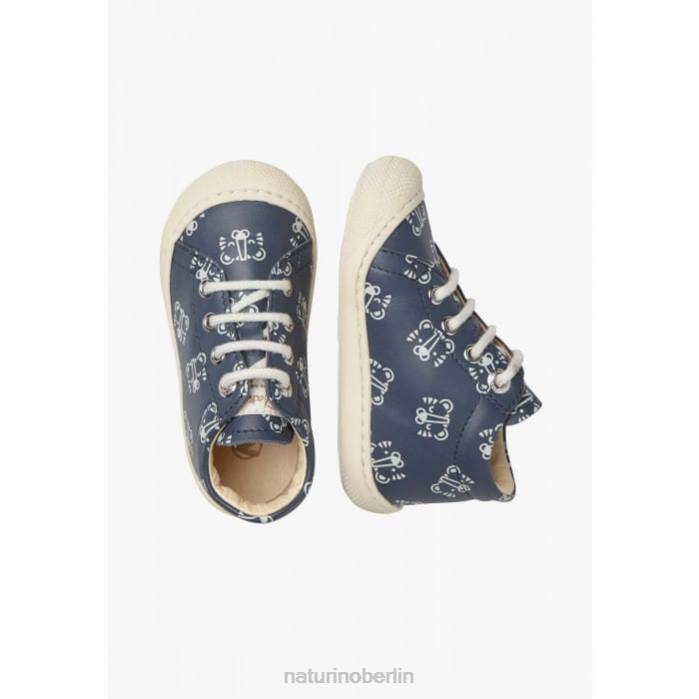 de Naturino Kinder Kokon Lederschuhe für Kleinkinder mit Tigerprint Marine 822X107