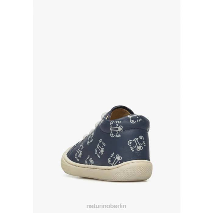 de Naturino Kinder Kokon Lederschuhe für Kleinkinder mit Tigerprint Marine 822X107