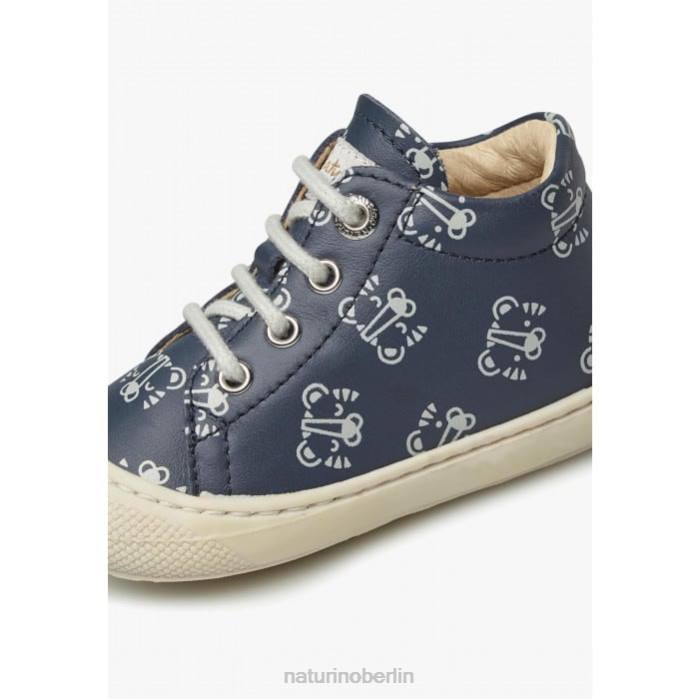 de Naturino Kinder Kokon Lederschuhe für Kleinkinder mit Tigerprint Marine 822X107