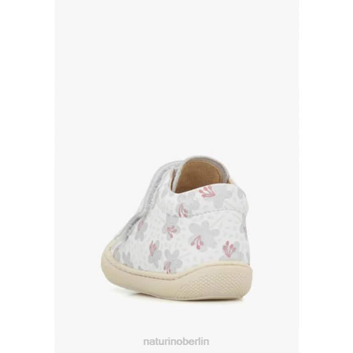 de Naturino Kinder Kokon vl Erste-Schritte-Schuhe aus Leder Weißsilber 822X160