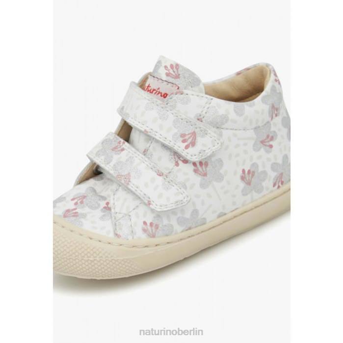 de Naturino Kinder Kokon vl Erste-Schritte-Schuhe aus Leder Weißsilber 822X160