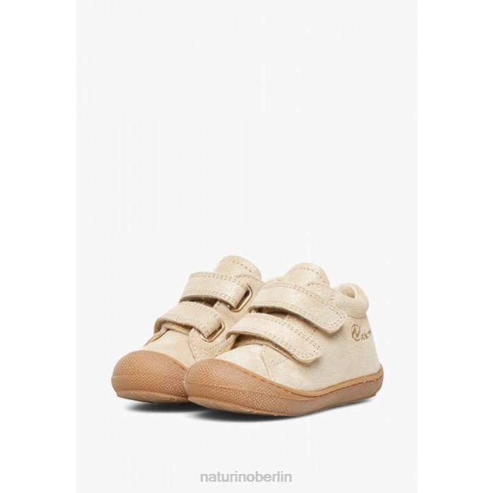 de Naturino Kinder Kokon vl Glitzernde Wildlederschuhe für den ersten Schritt Platin 822X207