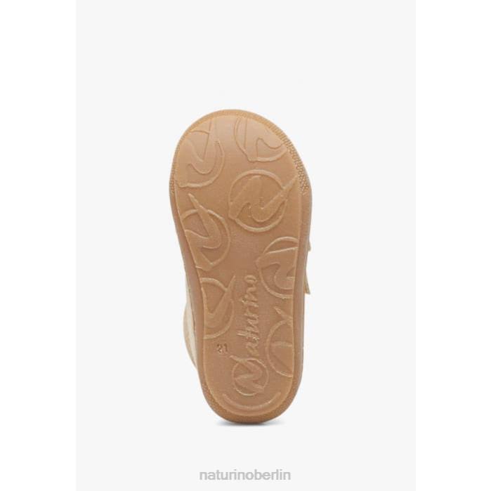 de Naturino Kinder Kokon vl Glitzernde Wildlederschuhe für den ersten Schritt Platin 822X207