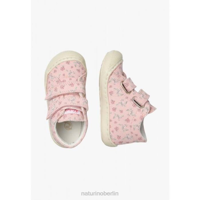 de Naturino Kinder Kokon vl Lauflernschuhe aus Stoff mit Rosendruck Rosa 822X156