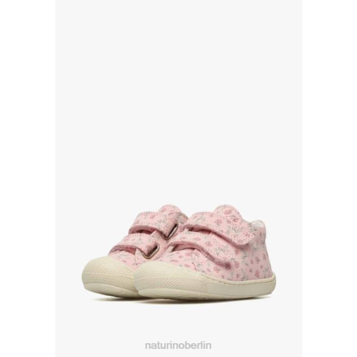 de Naturino Kinder Kokon vl Lauflernschuhe aus Stoff mit Rosendruck Rosa 822X156