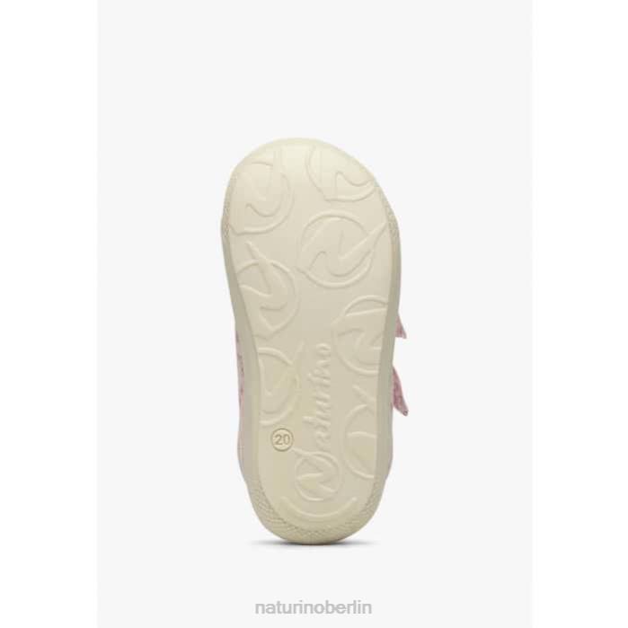 de Naturino Kinder Kokon vl Lauflernschuhe aus Stoff mit Rosendruck Rosa 822X156
