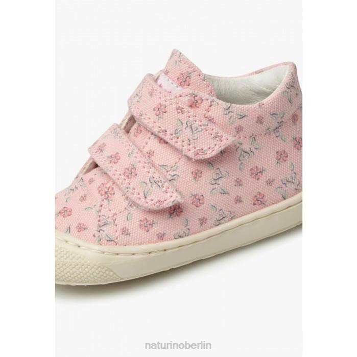 de Naturino Kinder Kokon vl Lauflernschuhe aus Stoff mit Rosendruck Rosa 822X156
