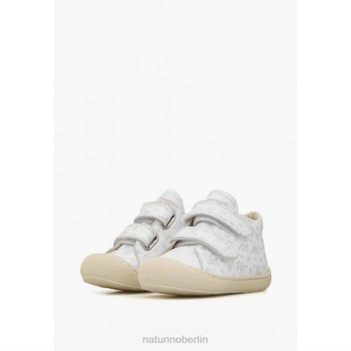 de Naturino Kinder Kokon vl Lauflernschuhe aus Stoff mit Rosendruck Weiss 822X164