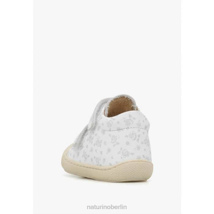 de Naturino Kinder Kokon vl Lauflernschuhe aus Stoff mit Rosendruck Weiss 822X164