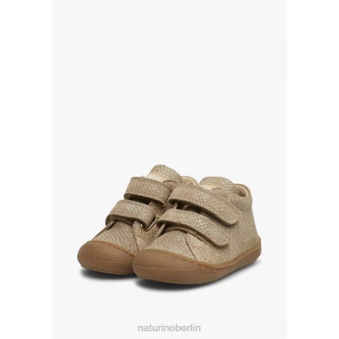 de Naturino Kinder Kokon vl Lauflernschuhe aus laminiertem Wildleder Platin 822X226