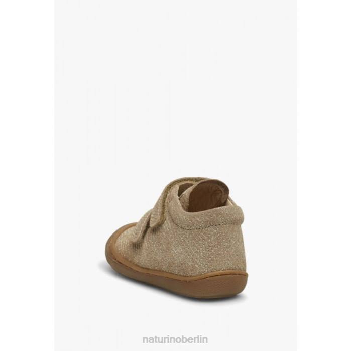 de Naturino Kinder Kokon vl Lauflernschuhe aus laminiertem Wildleder Platin 822X226