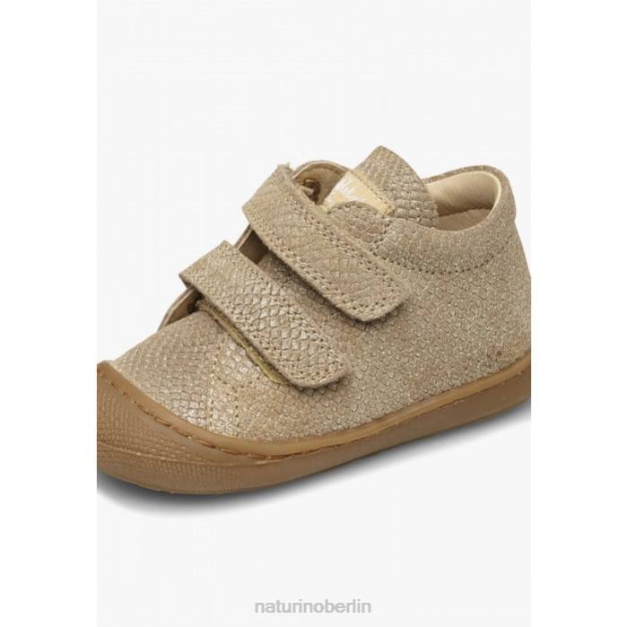 de Naturino Kinder Kokon vl Lauflernschuhe aus laminiertem Wildleder Platin 822X226