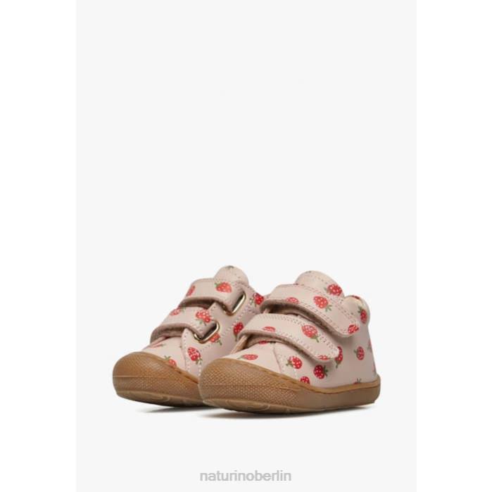 de Naturino Kinder Kokon vl Lederschuhe für Kleinkinder mit Erdbeeraufdruck Puderrosa 822X57