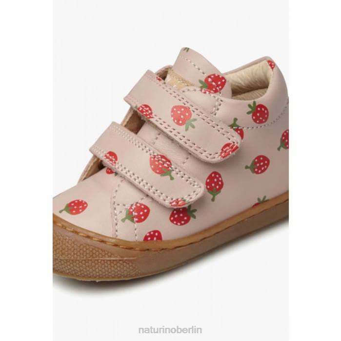 de Naturino Kinder Kokon vl Lederschuhe für Kleinkinder mit Erdbeeraufdruck Puderrosa 822X57