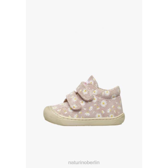 de Naturino Kinder Kokon vl Wildleder-Laufschuhe mit Gänseblümchen-Print Rosa 822X102