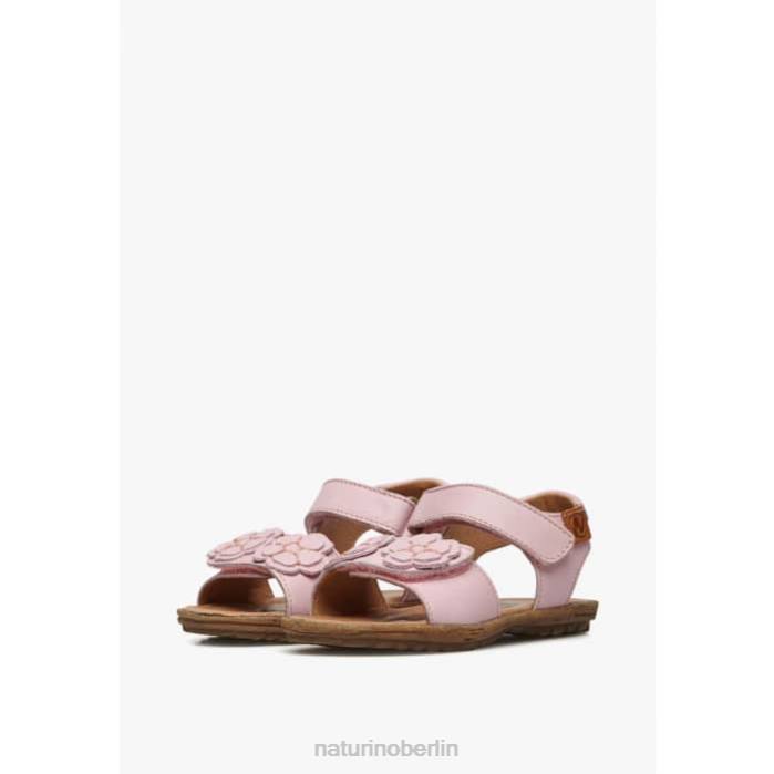 de Naturino Kinder Begonie Sandalen aus Nappaleder mit applizierten Blumen Rosa 822X229